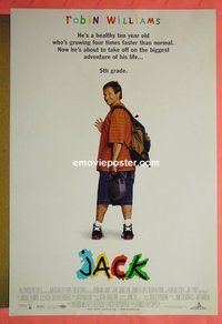 H600 JACK double-sided one-sheet movie poster '96 Robin Williams, Francis Ford Coppola
