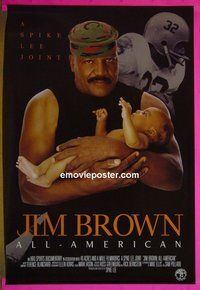 H612 JIM BROWN ALL AMERICAN one-sheet movie poster '02 Spike Lee