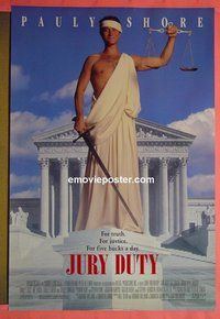 H624 JURY DUTY one-sheet movie poster '95 Pauly Shore: Juror