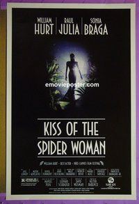 H634 KISS OF THE SPIDER WOMAN one-sheet movie poster '85 William Hurt
