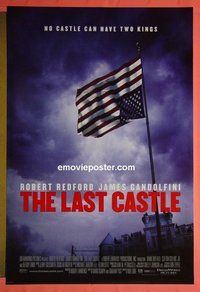 H646 LAST CASTLE double-sided one-sheet movie poster '01 upside-down flag style!