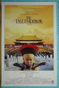 H647 LAST EMPEROR one-sheet movie poster '87 Bernardo Bertolucci