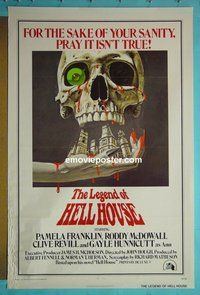 H660 LEGEND OF HELL HOUSE one-sheet movie poster '73 Franklin