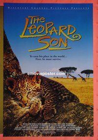 H662 LEOPARD SON one-sheet movie poster '96 Discovery Channel!