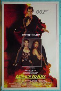 H670 LICENCE TO KILL one-sheet movie poster '89 Dalton, James Bond