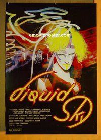 H682 LIQUID SKY one-sheet movie poster '82 Anne Carlisle, sci-fi