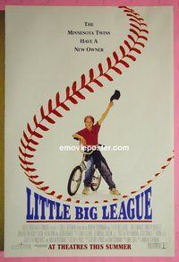 H683 LITTLE BIG LEAGUE double-sided advance one-sheet movie poster '94 Edwards, Busfield