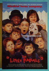 H690 LITTLE RASCALS double-sided one-sheet movie poster '94 Our Gang