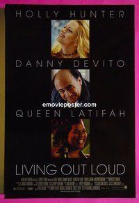H693 LIVING OUT LOUD double-sided one-sheet movie poster '98 Hunter, DeVito