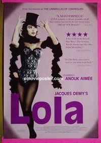 H694 LOLA double-sided one-sheet movie poster R2000 Anouk Aimee