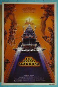 H706 MAD MAX 2: THE ROAD WARRIOR one-sheet movie poster '82 Mel Gibson