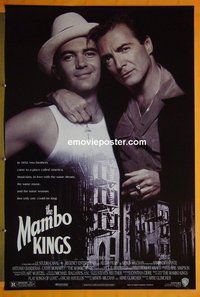 H713 MAMBO KINGS double-sided one-sheet movie poster '92 Banderas, Assante