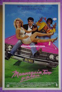 H718 MANNEQUIN 2 double-sided one-sheet movie poster '91 Kristy Swanson