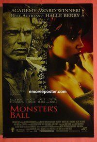 H753 MONSTER'S BALL double-sided one-sheet movie poster '01 Halle Berry, Thornton
