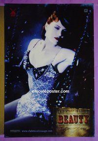 H760 MOULIN ROUGE double-sided teaser style B one-sheet movie poster '01 Nicole Kidman