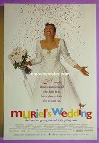 H773 MURIEL'S WEDDING double-sided one-sheet movie poster '95 Toni Collette