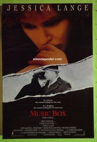 H774 MUSIC BOX one-sheet movie poster '89 Lange, Stahl