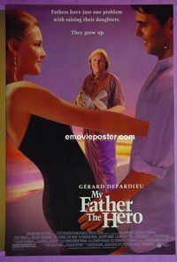 H777 MY FATHER THE HERO double-sided one-sheet movie poster '94 Gerard Depardieu