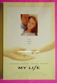 H780 MY LIFE double-sided one-sheet movie poster '93 Michael Keaton, Kidman