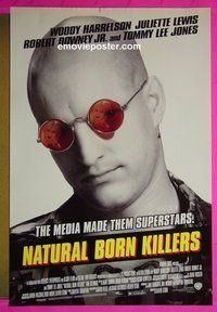 H786 NATURAL BORN KILLERS double-sided style B one-sheet movie poster '94 Oliver Stone