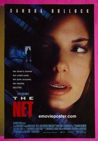 H789 NET one-sheet movie poster '96 Sandra Bullock, Dennis Miller