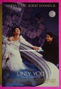 H810 ONLY YOU double-sided one-sheet movie poster '94 Marisa Tomei, Robert Downey Jr
