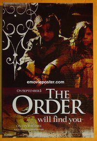 H815 ORDER teaser one-sheet movie poster '03 Heath Ledger, Sossamon