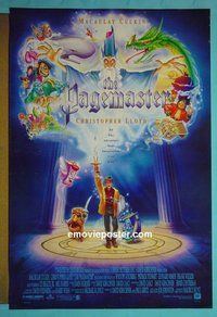 H824 PAGEMASTER double-sided style C one-sheet movie poster '94 Macaulay Culkin