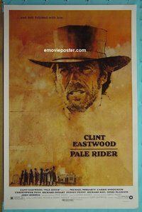 H825 PALE RIDER one-sheet movie poster 85 Clint Eastwood