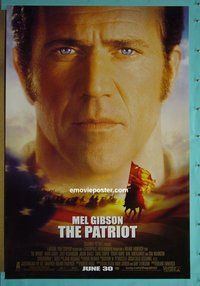 H829 PATRIOT single-sided advance one-sheet movie poster '00 Mel Gibson, Ledger