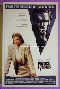 H842 PHYSICAL EVIDENCE one-sheet movie poster '89 Burt Reynolds, Russell