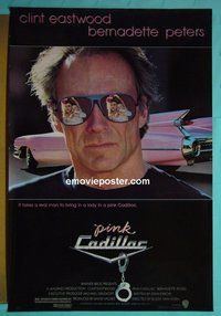 H846 PINK CADILLAC one-sheet movie poster '89 Clint Eastwood