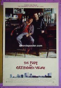 H867 POPE OF GREENWICH VILLAGE one-sheet movie poster '84 Roberts, Rourke
