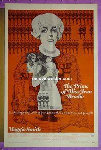 H875 PRIME OF MISS JEAN BRODIE one-sheet movie poster '69 Smith