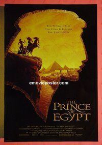 H878 PRINCE OF EGYPT double-sided one-sheet movie poster '98 Kilmer, Fiennes