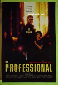 H887 PROFESSIONAL double-sided one-sheet movie poster '94 Luc Besson, Jean Reno