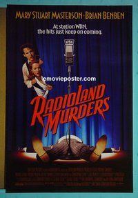 H899 RADIOLAND MURDERS double-sided one-sheet movie poster '94 Masterson