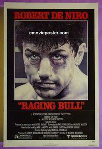 H900 RAGING BULL one-sheet movie poster '80 De Niro, Pesci