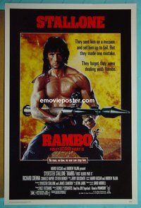 H905 RAMBO 1st BLOOD 2 one-sheet movie poster '85 Sylvester Stallone