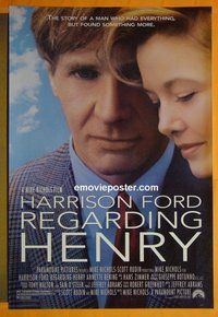 H917 REGARDING HENRY double-sided one-sheet movie poster '91 Ford, Benning