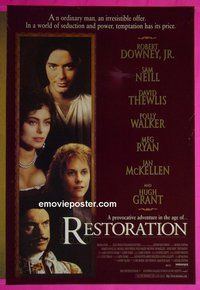 H923 RESTORATION one-sheet movie poster '95 Meg Ryan, Robert Downey Jr