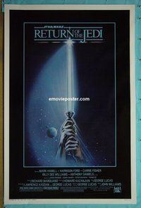 H924 RETURN OF THE JEDI one-sheet movie poster '83 George Lucas