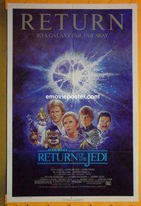 H925 RETURN OF THE JEDI one-sheet movie poster R85 George Lucas