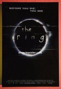H931 RING double-sided one-sheet movie poster '02 Ringu, Gore Verbinski