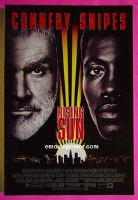 H932 RISING SUN double-sided one-sheet movie poster '93 Sean Connery, Snipes