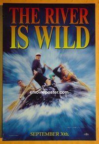 H934 RIVER WILD double-sided teaser one-sheet movie poster '94 Meryl Streep, Bacon