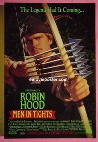 H936 ROBIN HOOD: MEN IN TIGHTS double-sided advance one-sheet movie poster '93 Brooks