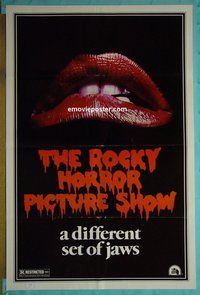 H946 ROCKY HORROR PICTURE SHOW teaser one-sheet movie poster '75 Curry