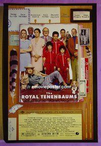 H956 ROYAL TENENBAUMS double-sided advance one-sheet movie poster '01 Gwyneth Paltrow, Stiller