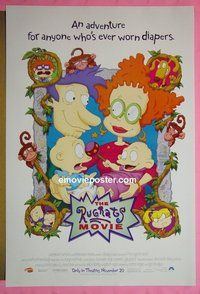 H958 RUGRATS MOVIE double-sided advance one-sheet movie poster '98 Nickelodeon cartoon
